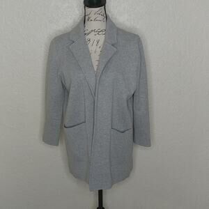 J. Crew 365 Open Front Wool Blend Cardigan Gray Size M
